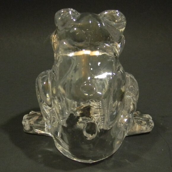 Vintage Glass Frog Paperweight Office Home Decor Excellent Condition - Picture 3 of 5
